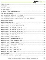 Предварительный просмотр 2 страницы AVProEdge AC-MX-88 User Manual