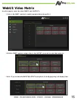 Предварительный просмотр 15 страницы AVProEdge AC-MX-88 User Manual
