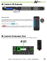 Предварительный просмотр 37 страницы AVProEdge AC-MX-88 User Manual