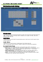 Preview for 16 page of AVProEdge AC-MX44/88-AUHD-HDBT User Manual