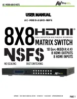 AVProEdge AC-MX88-AUHD-NSFS User Manual предпросмотр