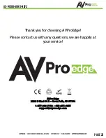 Предварительный просмотр 25 страницы AVProEdge AC-MX88-AUHD-NSFS User Manual