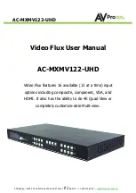 AVProEdge AC-MXMV122-UHD User Manual предпросмотр