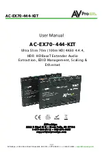 AVProEdge AVP-AC-EX70-444-KIT User Manual предпросмотр