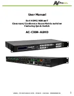 Предварительный просмотр 1 страницы AVProEdge conferX AC-CX84-AUHD User Manual