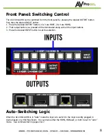 Предварительный просмотр 8 страницы AVProEdge conferX AC-CX84-AUHD User Manual