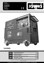 AVR Scheppach SG5100D Manual preview