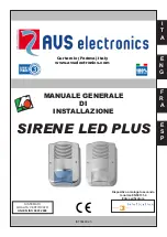 Preview for 1 page of AVS Electronics CITY CARB.LEDPlus General Manual For Installation