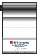 Preview for 8 page of AVS Electronics CITY CARB.LEDPlus General Manual For Installation