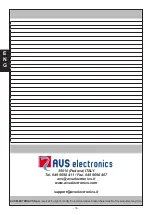 Preview for 16 page of AVS Electronics CITY CARB.LEDPlus General Manual For Installation