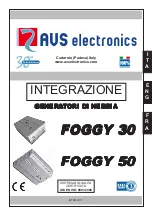 AVS Electronics FOGGY 30 Manual preview