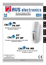 AVS Electronics ONE DT Manual preview