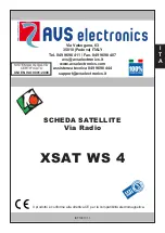 Preview for 1 page of AVS Electronics XSAT WS 4 Installation Manual