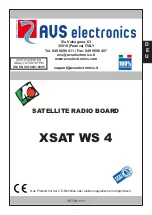 Preview for 13 page of AVS Electronics XSAT WS 4 Installation Manual