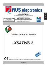 Preview for 13 page of AVS Electronics XSATWS 2 Manual