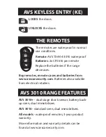 Preview for 4 page of AVS AVS 3010 Quick Start Manual