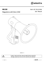 Предварительный просмотр 2 страницы Avsl Adastra MG-220 Manual