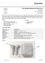 Avsl AV:Link Ear Shots User Manual preview