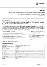 Preview for 1 page of Avsl AV Link SBH03 User Manual