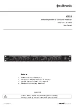 Preview for 1 page of Avsl Citronic CE22 User Manual