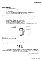 Предварительный просмотр 2 страницы Avsl Mercury AMPLUG02 User Manual