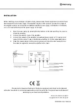 Preview for 2 page of Avsl Mercury MAM04 User Manual