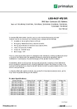 Avsl primalux LED-NCF Series User Manual preview