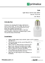 Avsl Primalux Lux User Manual предпросмотр