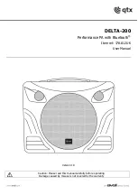 Preview for 1 page of Avsl QTX DELTA-200 User Manual