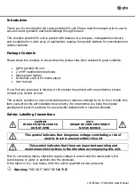 Preview for 2 page of Avsl Qtx QX12PA User Manual