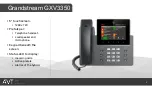 Preview for 5 page of AVT MAGIC PhonerSet Grandstream GXV3350 Provisioning Manual