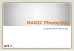 Предварительный просмотр 18 страницы AVT MAGIC PhonerSet Series Quick Manual