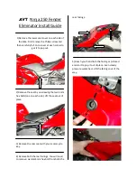 AVT Ninja 250 Fender Eliminator Install Manual предпросмотр