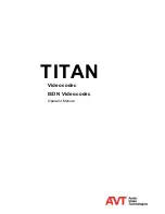 Preview for 1 page of AVT Titan Operator'S Manual