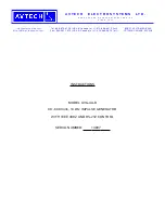 Предварительный просмотр 1 страницы AVTECH ELECTROSYSTEMS AVG-4A-B Instructions Manual