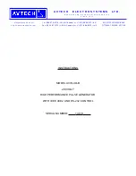 Preview for 1 page of AVTECH ELECTROSYSTEMS AVIR-4D-B Instructions Manual