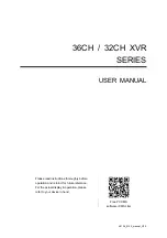 Preview for 1 page of Avtech 32CH XVR Series User Manual