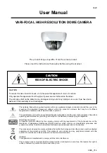 Preview for 1 page of Avtech AVC482A User Manual