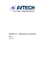 Предварительный просмотр 1 страницы Avtech AVM317A Maintenance Manual