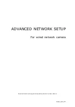 Предварительный просмотр 1 страницы Avtech AVM332 Network Setup Manual