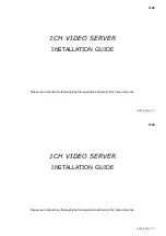 Preview for 1 page of Avtech AVX931 Installation Manual