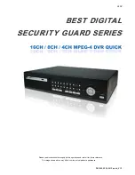 Preview for 1 page of Avtech DG0412 Quick Start Manual