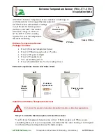 Preview for 1 page of Avtech RMA-ET1-SEN Installation Notes