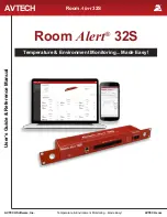 Preview for 1 page of Avtech Room Alert 32S User'S Manual & Reference Manual