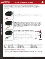 Preview for 1 page of Avtech TMP-SDT-SEN Installation Note