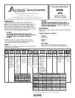 Предварительный просмотр 1 страницы Avtron AV6A Series Instructions Manual