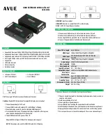 Avue HDMI-EC200 User Manual предпросмотр