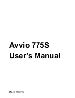 Avvio 775S User Manual preview