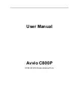 Предварительный просмотр 1 страницы Avvio C800P User Manual