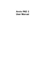 Avvio PAD 2 User Manual preview